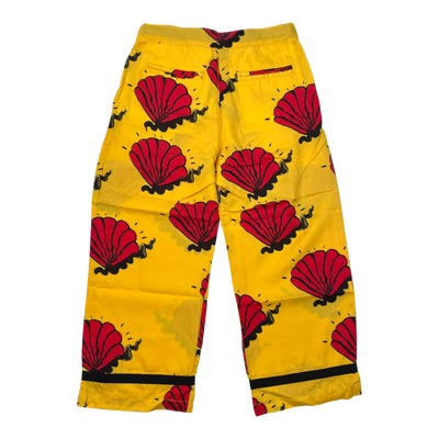 Mini Rodini woven pants, yellow & red | 116/122cm