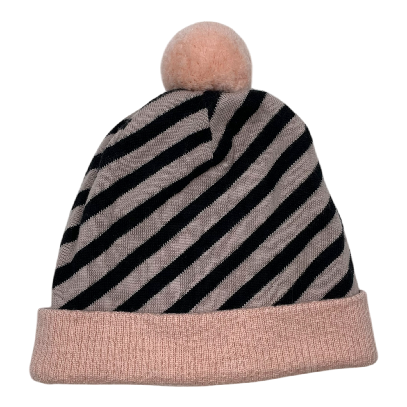 Papu merino pom beanie, misty rose | 6-12y