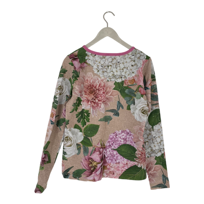 Ommellinen peukku shirt, flowers | woman XL