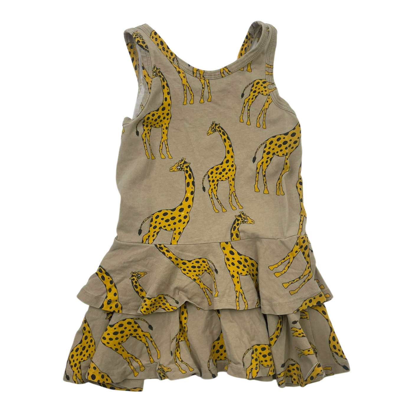 Mini Rodini sleeveless dress, giraffe | 92/98cm