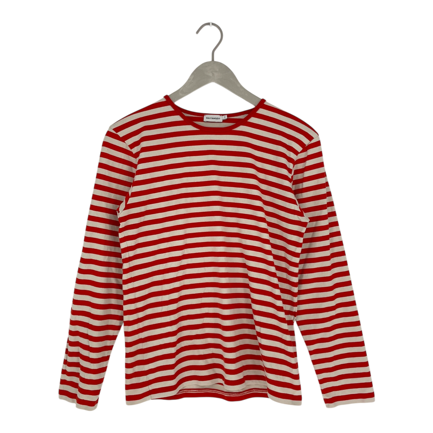 Marimekko stripe shirt, red | woman XS