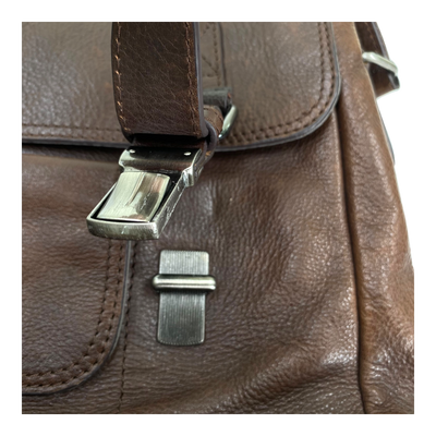 Harold's Bags leather business bag, brown