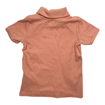 Mini Rodini turtle neck t-shirt, light pink | 104/110cm
