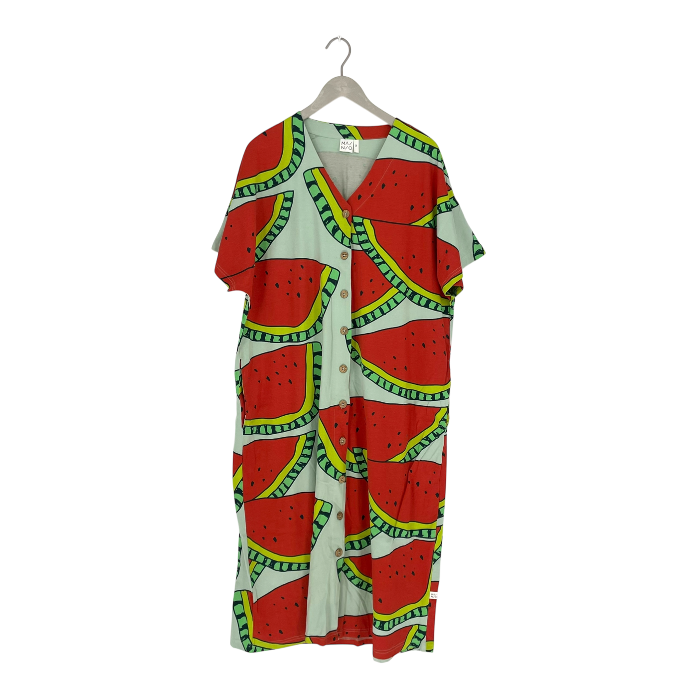 Mainio button dress, watermelon | woman XL