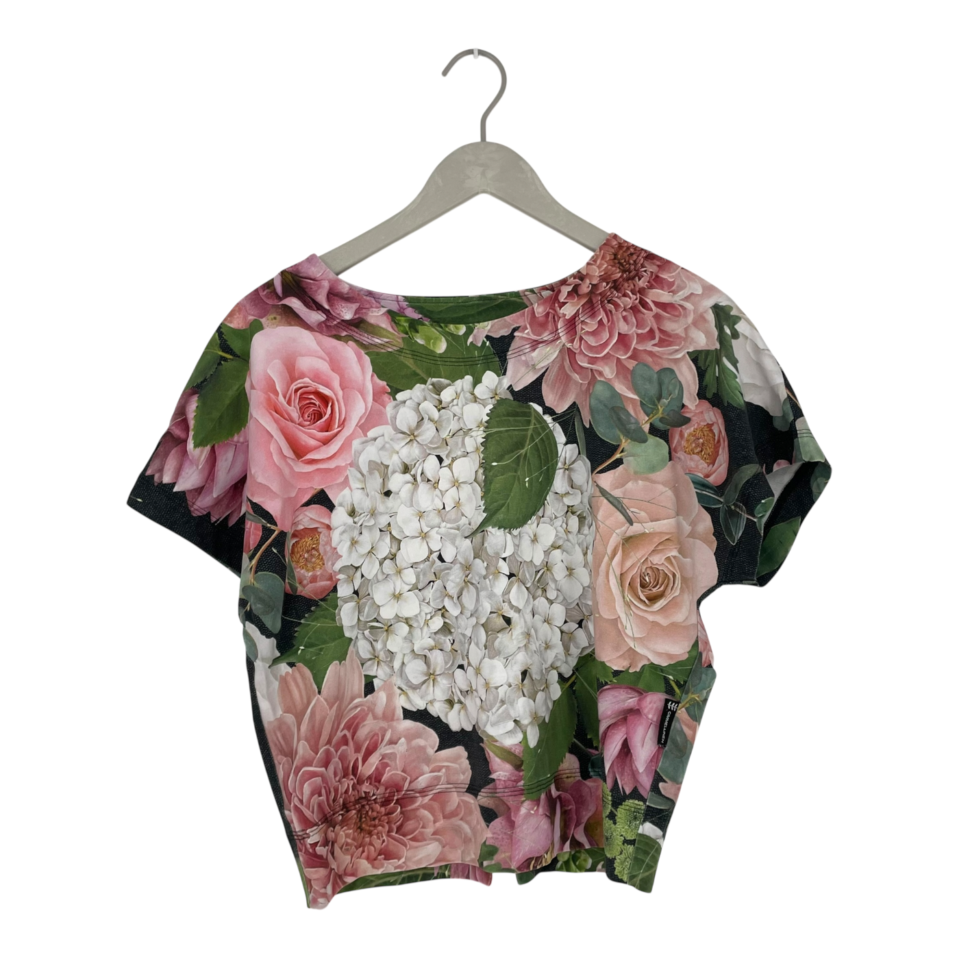 Ommellinen kolmio t-shirt, flowers | woman S