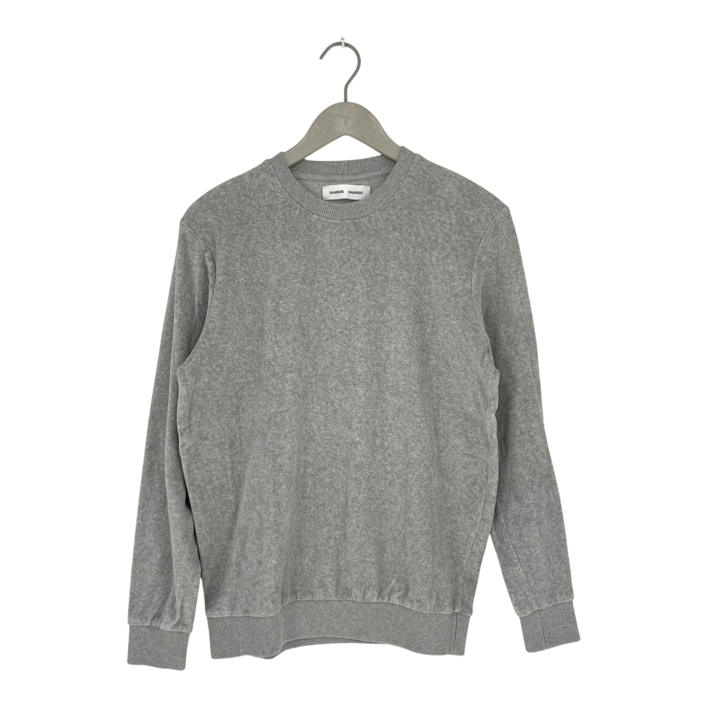 Samsøe Samsøe velour sweatshirt, silver | woman M