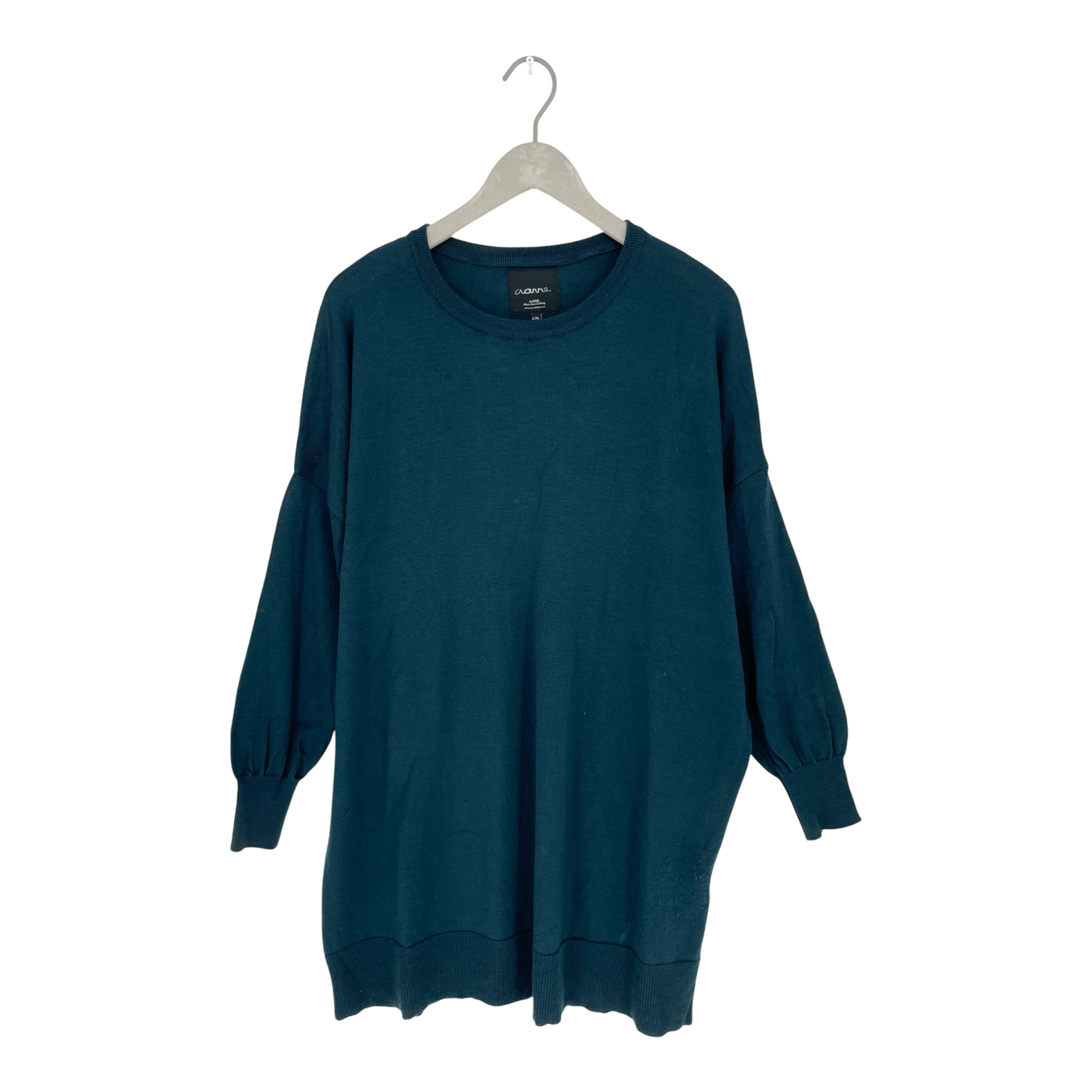 Aarre ada merino wool tunic, emerald green | woman L/XL