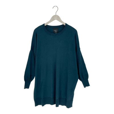 Aarre ada merino wool tunic, emerald green | woman L/XL