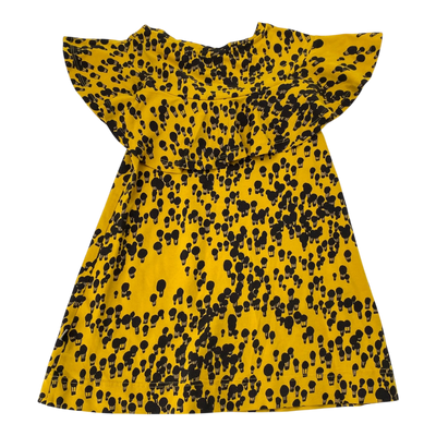 Papu frill dress, yellow | 98/104cm