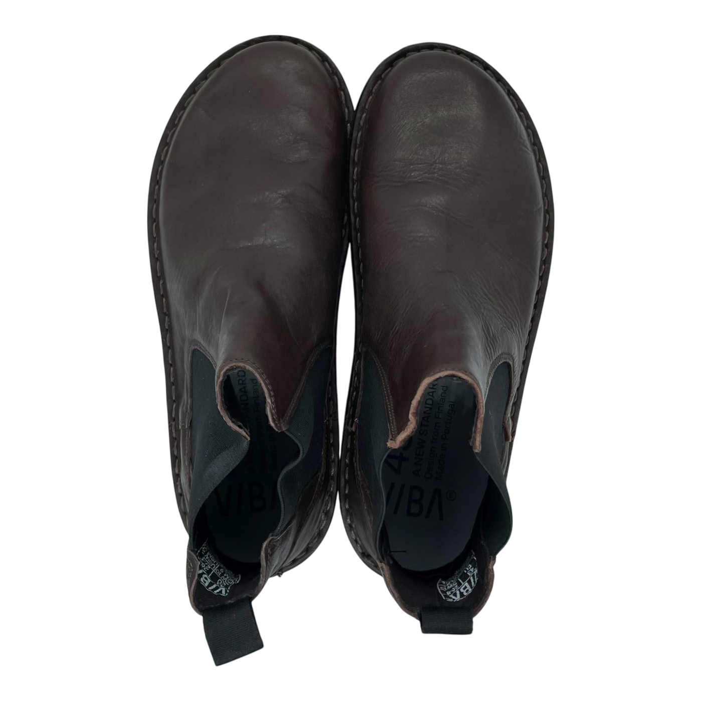 VIBAe Helsinki leather boots, cocoa brown | 43