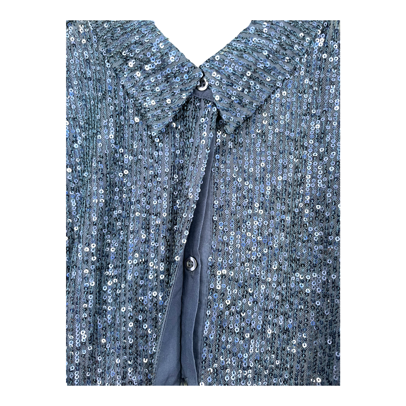 Soft Rebels aviana sequin shirt, blue | woman XXL