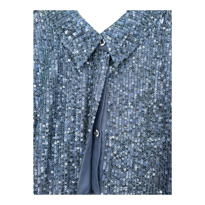 Soft Rebels aviana sequin shirt, blue | woman XXL