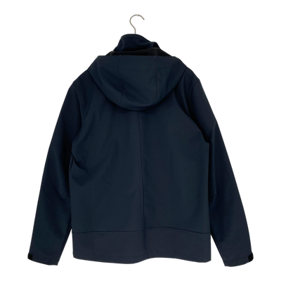 Halti veini soft shell jacket, black | man L