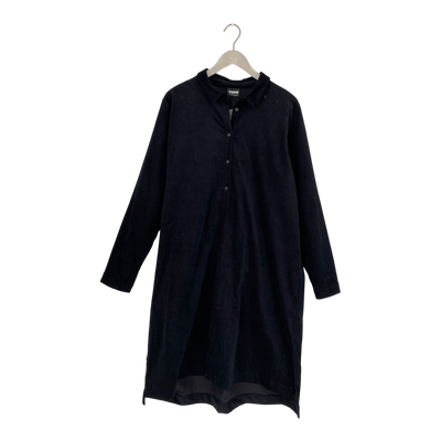 Papu corduroy shirt dress, black | woman XL