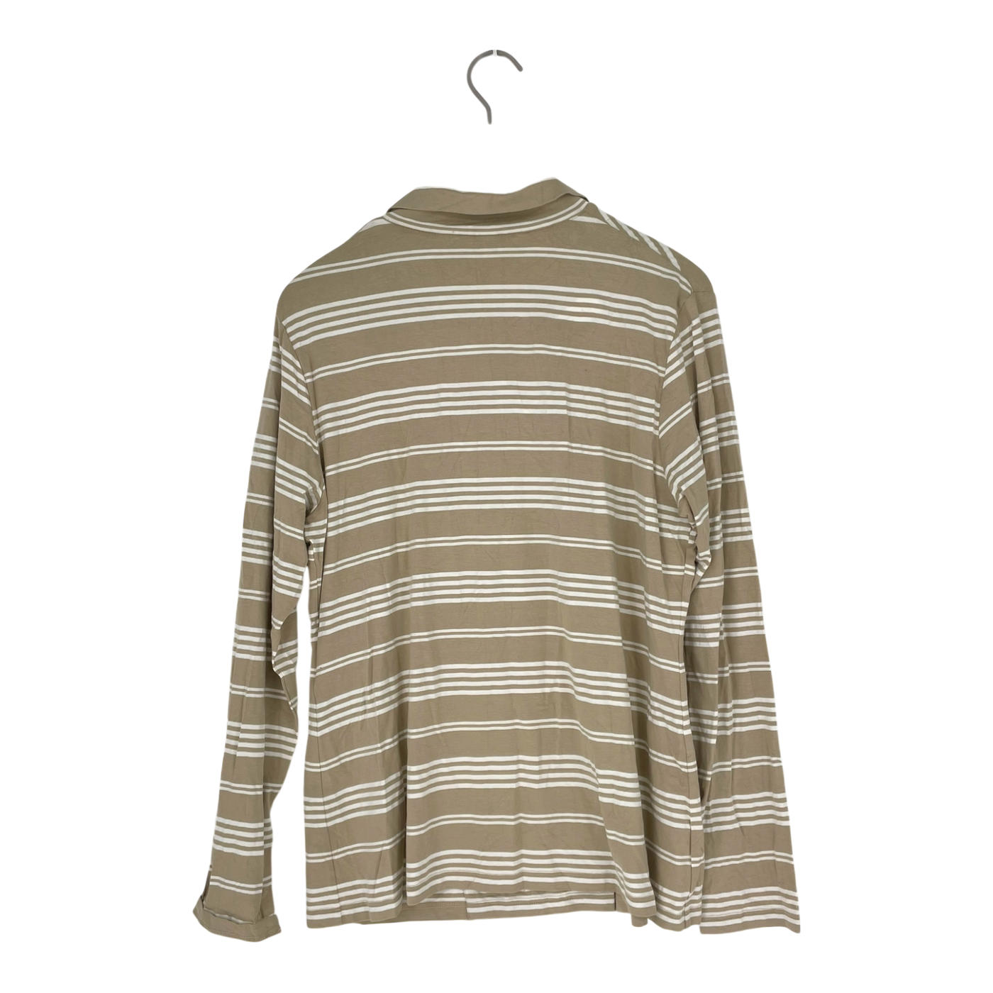 Marimekko tricot button shirt, stripes | woman XL