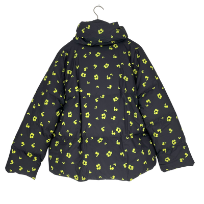 COS down jacket, black and green | woman M/L