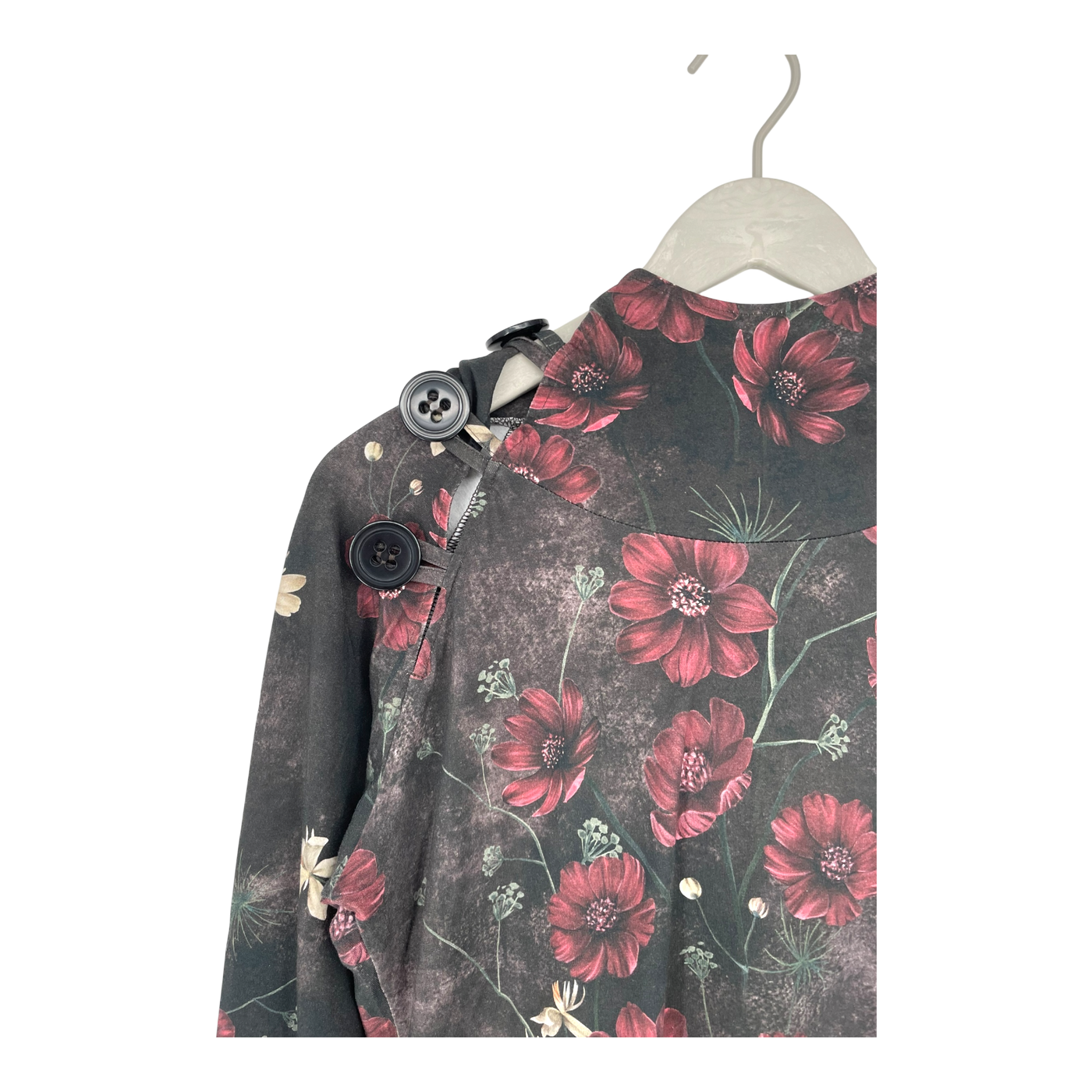Versonpuoti hooded tunic, flowers | woman M