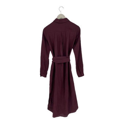 Nakoa chloe linen dress, plum | woman XS