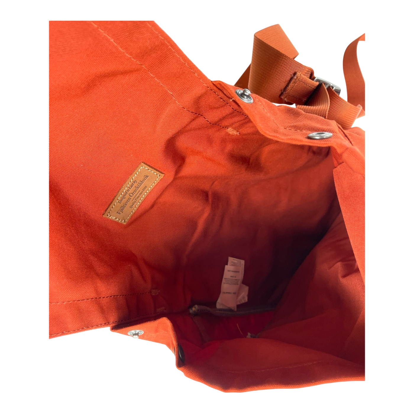 Fjällräven foldsack no.3 bag, burnt orange