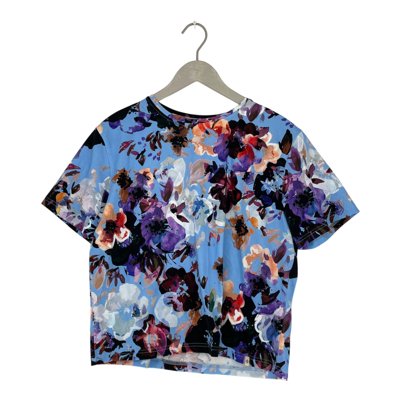 Kaiko t-shirt, sky blue anemone | woman M