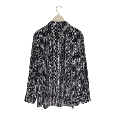 Marimekko nitta silk shirt, black/white | woman 46