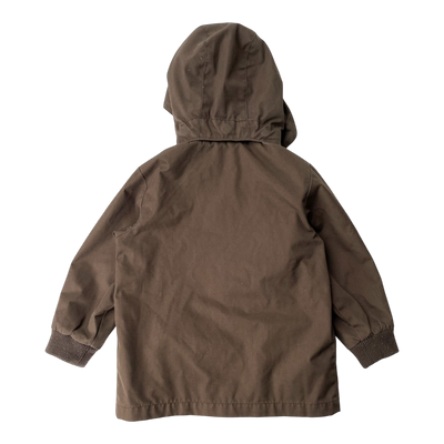 Mini Rodini pico jacket, brown | 92/98cm