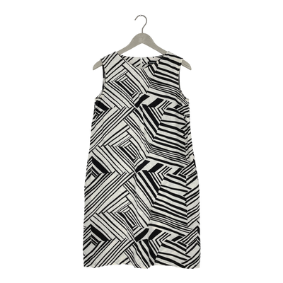 Marimekko aleksandra linen dress, black/white | woman 36