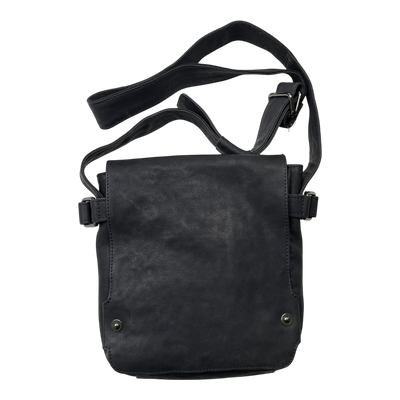 Harold's Bags leather crossbag small, midnight blue/black