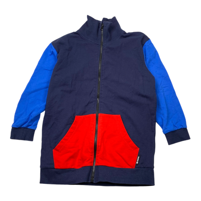 Reima zip sweat jakcet, midnight blue | 128cm