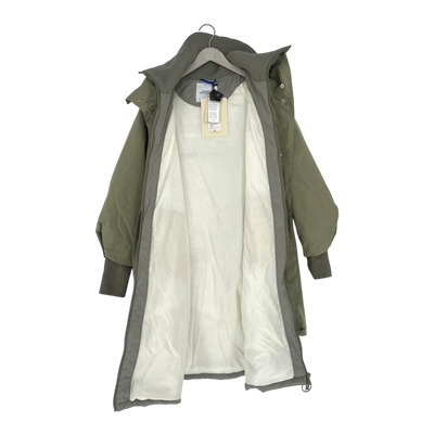Embassy of Bricks and Logs Selma modular parka, pale olive | woman S