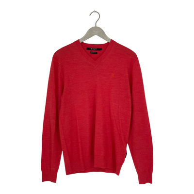 Tiger of Sweden merino sweater, coral | man S