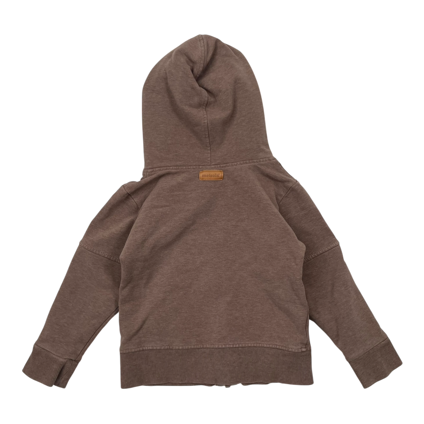 Metsola zipper hoodie, brown | 86/92cm