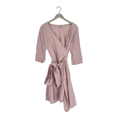 Nakoa linen wrap dress, rose | woman S