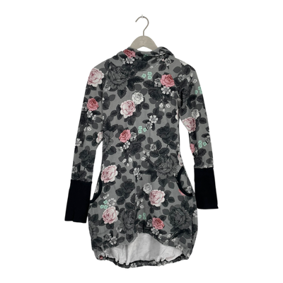 Ommellinen hoodie tunic, flower | woman M