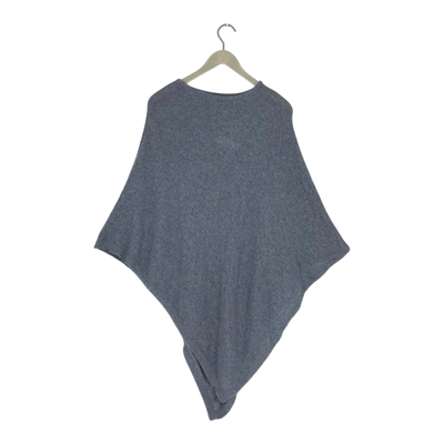 Bypias cashmere poncho, blue | onesize