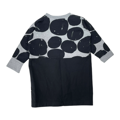 Papu sweat dress, black/grey | 98/104cm