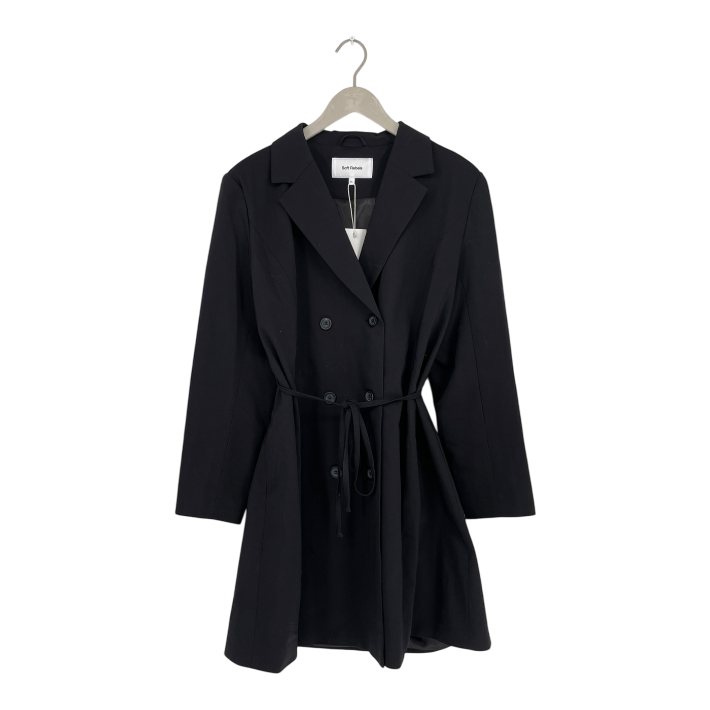 Soft Rebels hibiscus blazer dress, black | woman XL
