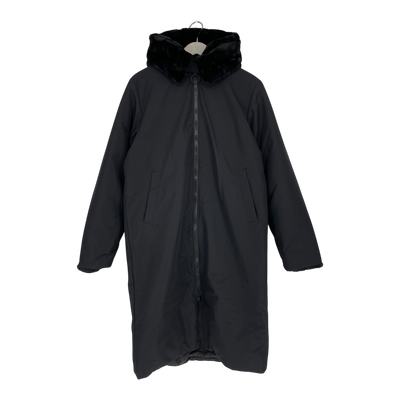 Embassy of Bricks and Logs riga ivy puffer coat, black | unisex S