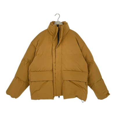 Embassy of Bricks and Logs puffer jacket, mustard | unisex L
