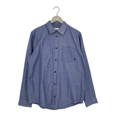 Makia woven shirt, denim blue | man M