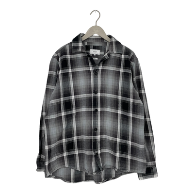 Makia cabin overshirt, black/grey | man M