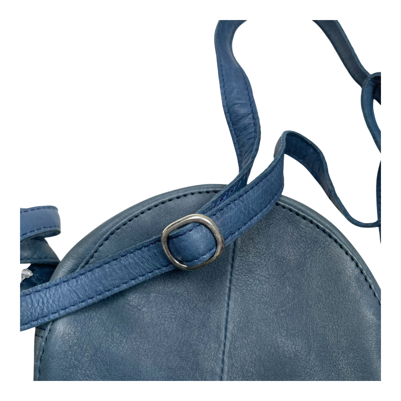 Harold's Bags leather galore shoulderbag circle, midnight blue