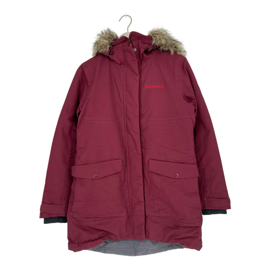 Didriksons parka, burgundy | woman 40