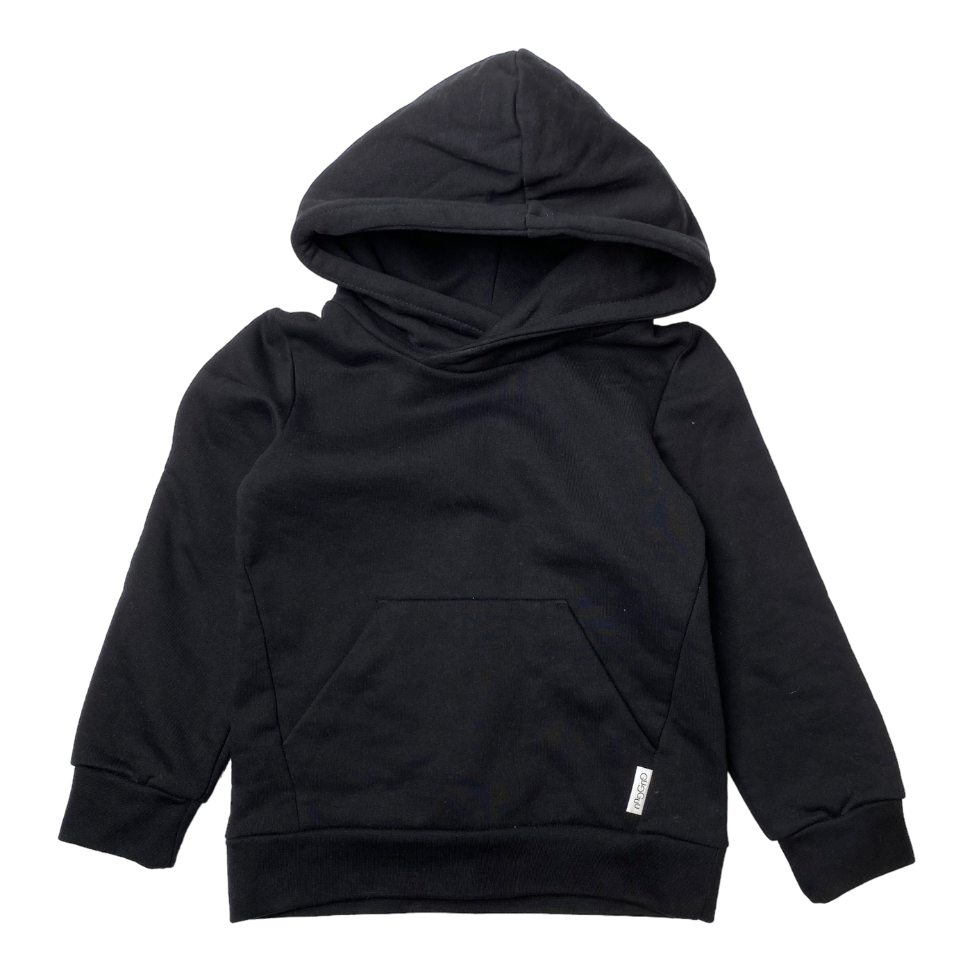 Gugguu basic hoodie, black | 104cm