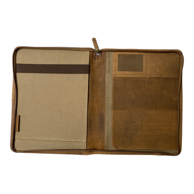 Harold's Bags document / laptop folder leather, natural
