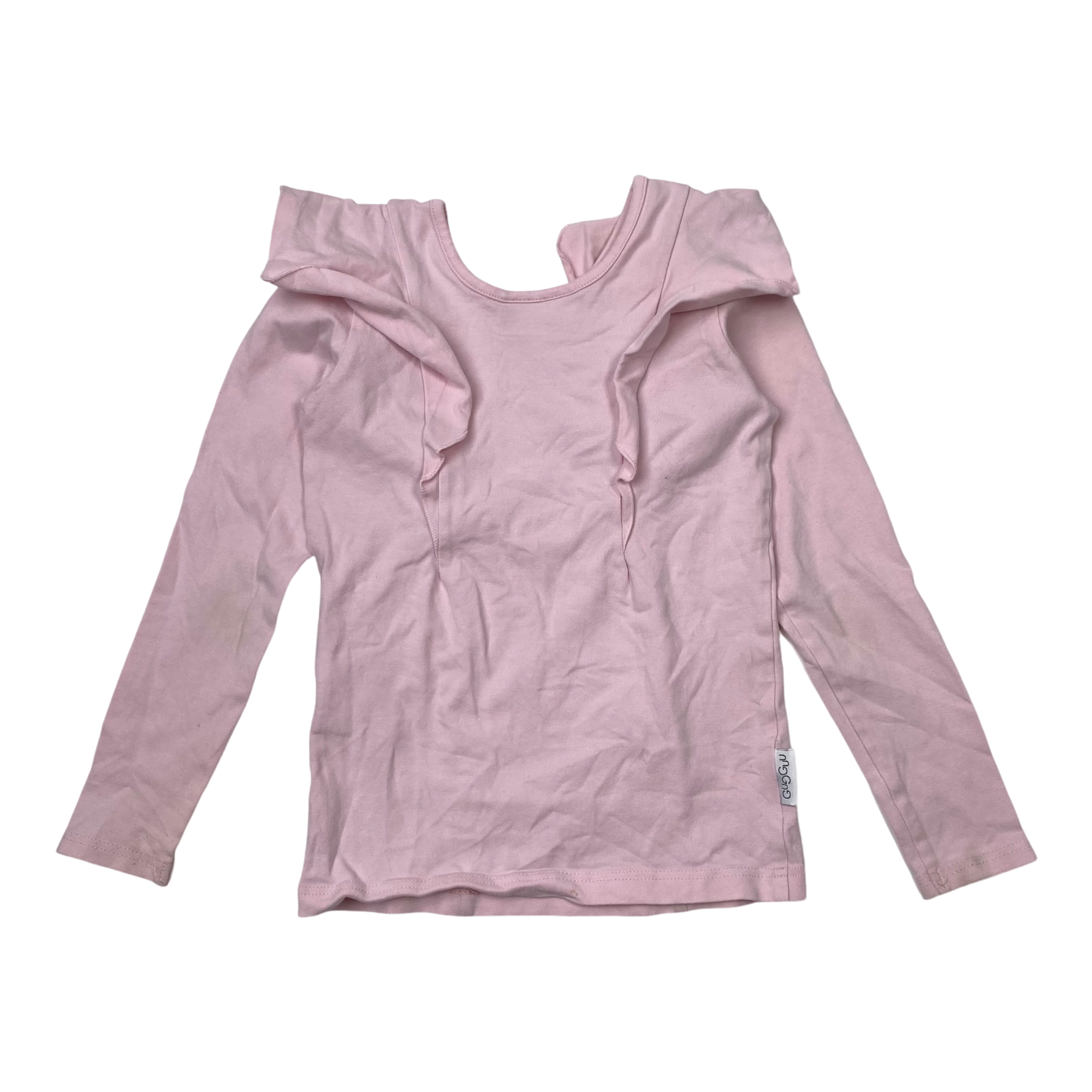 Gugguu frill shirt, pink | 110cm