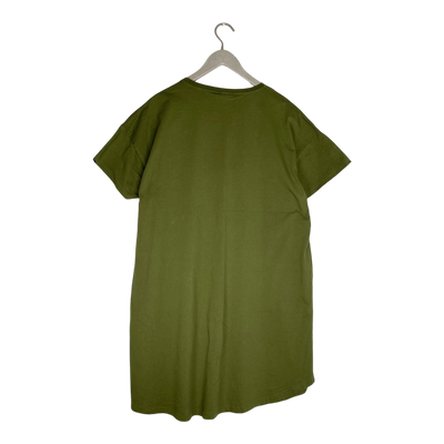 Riva clothing muisto t-shirt dress, olive green | woman XL