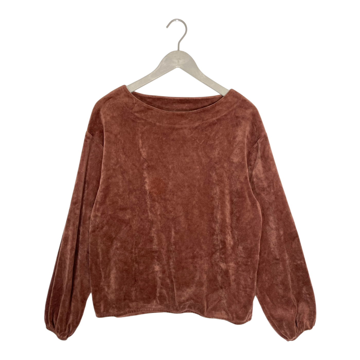 Mainio velour shirt, brown | woman S/M