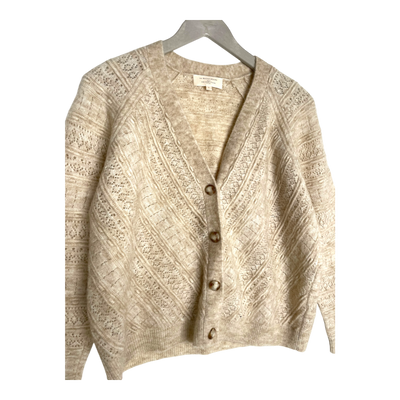 Sézane wool mix cardigan, wheat | woman S