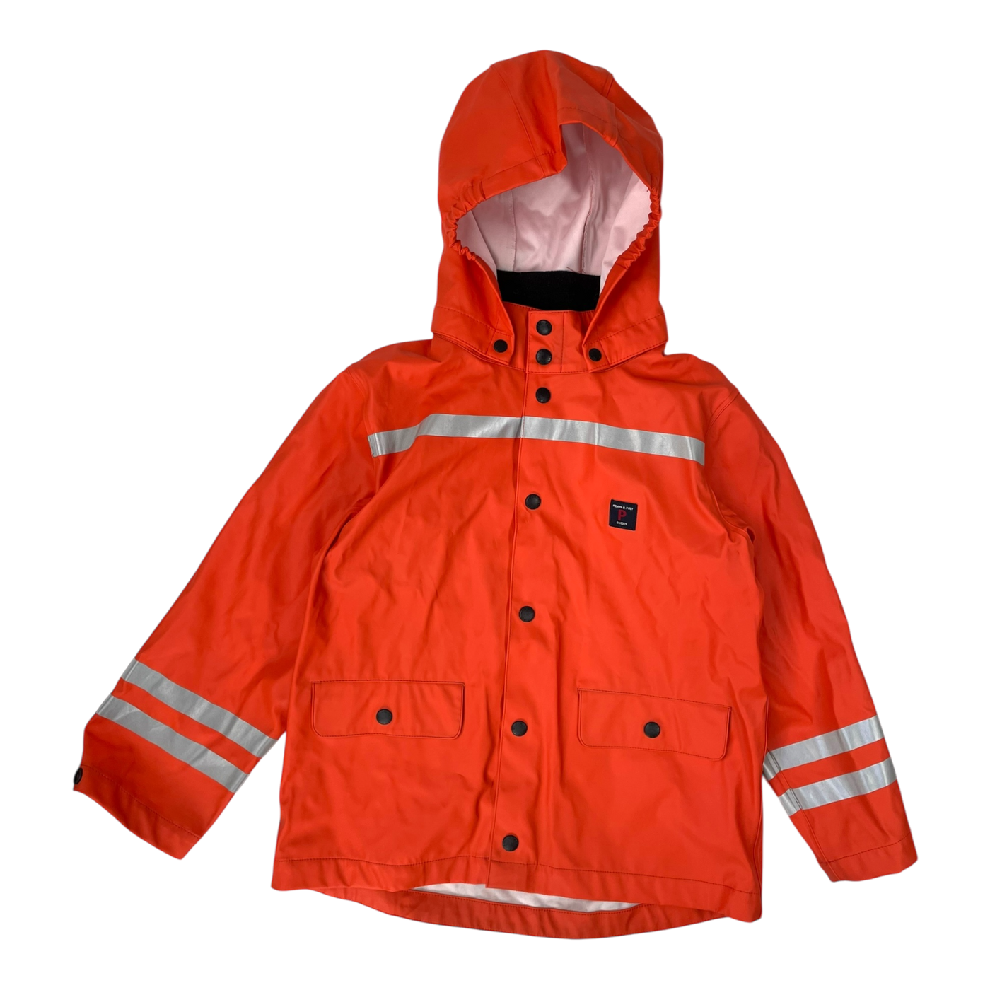 Polarn o. Pyret rain jacket, orange | 122/128cm